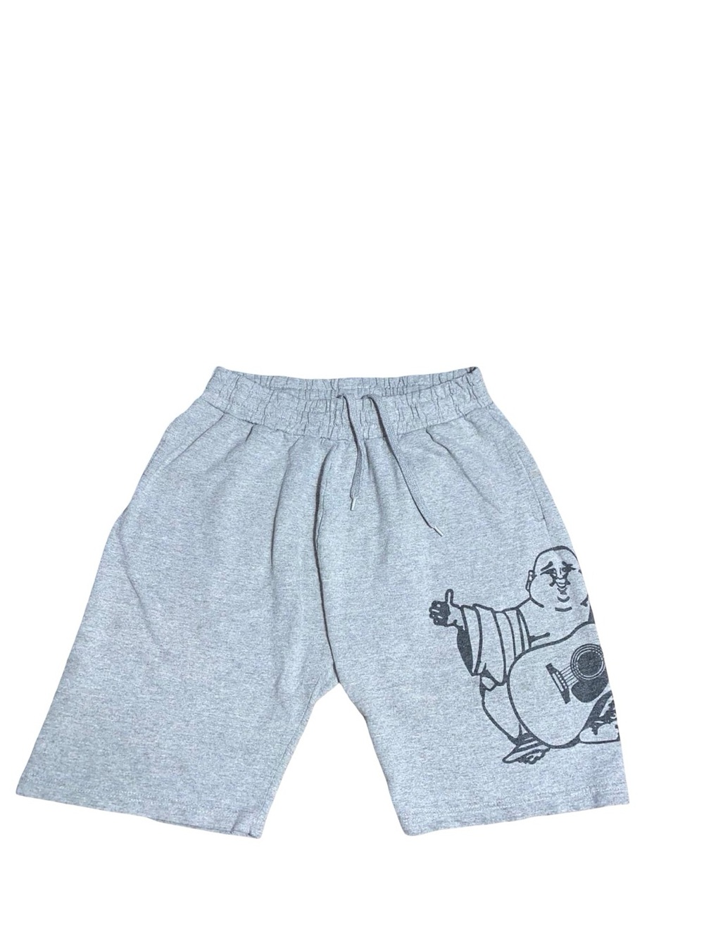 True Religion Loungewear Graphic Sweat Shorts Drawstring Casual Fleece Shorts